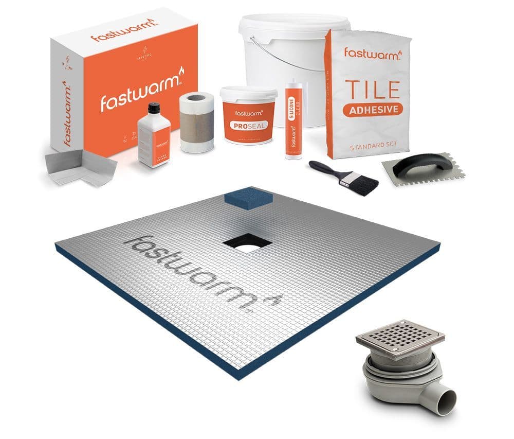 Standard Centre Drain tray — 900x900 / Standard