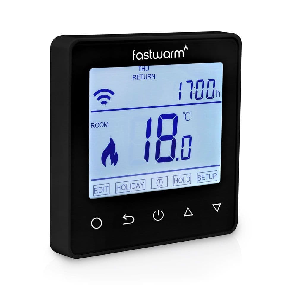 Fastwarm Smart WiFi 2.0 Thermostat — Black
